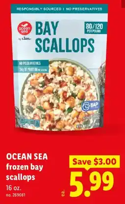 Lidl Ocean sea frozen bay scallops offer