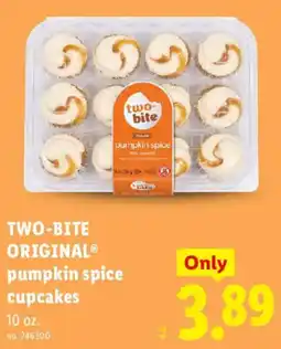 Lidl Two-Bite Original pumpkin spice cupcakes offer