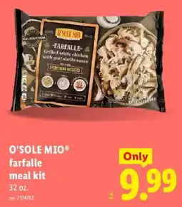 Lidl O'sole mio farfalle meal kit offer