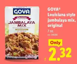 Lidl Goya louisiana style jambalaya mix, original offer