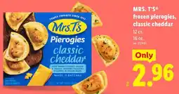 Lidl Mrs. T's frozen pierogies, classic cheddar offer