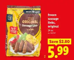 Lidl Lidl original sausage links offer