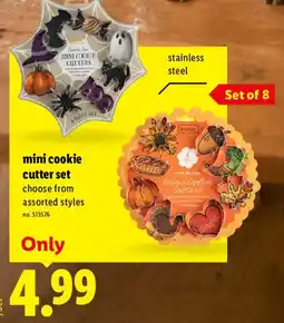 Lidl kitchn mini cookie cutters offer