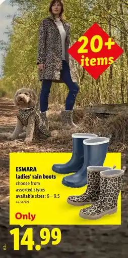 Lidl Esmara ladies' rain boots offer