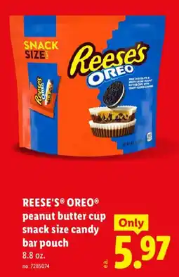 Lidl Reese's Oreo peanut butter cup snack size candy bar pouch offer
