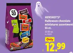 Lidl Hershey's halloween chocolate miniatures assortment offer