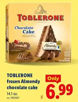 Lidl Toblerone frozen Almondy chocolate cake offer