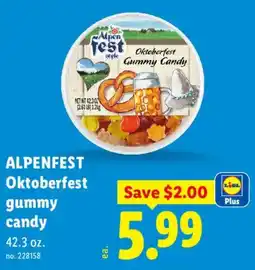 Lidl Alpenfest oktoberfest gummy candy offer