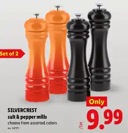 Lidl Silvercrest salt & pepper mills offer
