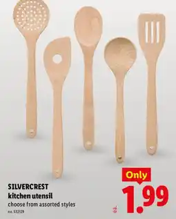 Lidl Silvercrest kitchen utensil offer