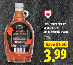 Lidl Lidl preferred selection amber maple syrup offer