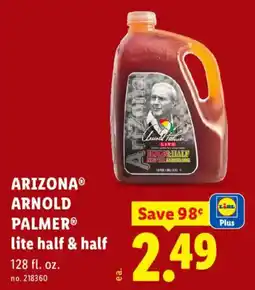 Lidl Arizona arnold palmer lite half & half offer