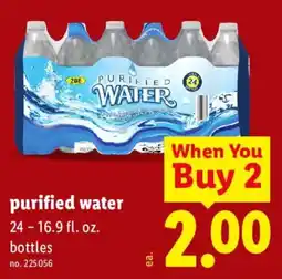 Lidl purified water offer