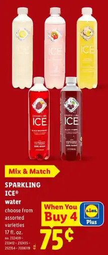 Lidl Sparkling Ice water offer