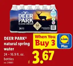 Lidl Deer Park natural spring water offer