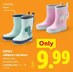 Lidl Lupilu children's rain boots offer