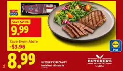 Lidl Butcher's Specialty fresh beef skirt steak offer