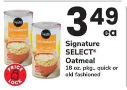 Safeway Signature SELECT Oatmeal offer