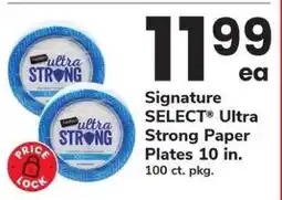 Safeway Signature SELECT Ultra Strong Paper Plates offer