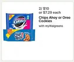 Walgreens Chips Ahoy or Oreo Cookies offer