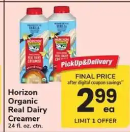 Safeway Horizon Organic Real Dairy Creamer offer