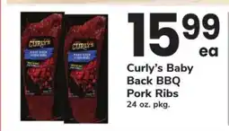 Safeway Curly’s Baby Back BBQ Pork Ribs offer
