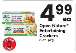 Safeway OPEN NATURE ENTERTAINING CRACKERS offer