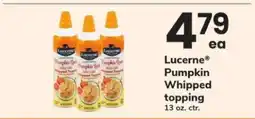 Safeway Lucerne Pumpkin Whipped Topping offer