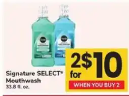 Safeway Signature SELECT Mouthwash offer