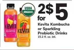Safeway Kevita Kombucha or Sparkling Probiotic Drinks offer