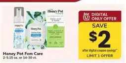 Safeway Honey Pot Fem Care offer