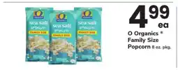 Safeway O Organics Family Size Popcorn offer