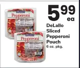 Safeway DeLallo Sliced Pepperoni Pouch offer