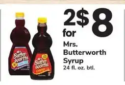 Safeway Mrs. Butterworth Syrup offer