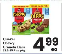 Safeway Quaker Chewy Granola Bars offer