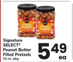 Safeway Signature SELECT Peanut Butter Filled Pretzels offer