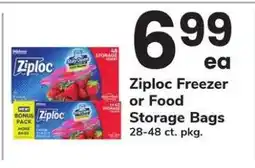 Safeway Ziploc Freezer or Food Storage Bags offer