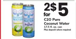 Safeway C2O Pure Coconut Water offer