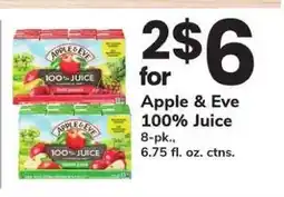 Safeway Apple & Eve 100% Juice offer
