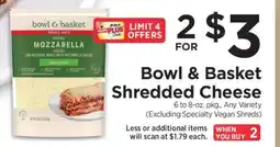 ShopRite Bowl & Basket Shredded Cheese offer