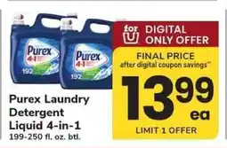 Safeway Purex Laundry Detergent Liquid 4-in-1 offer