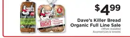 ShopRite Dave's Killer Bread offer