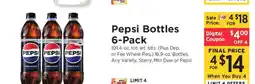 ShopRite Pepsi Bottles 6-Pack offer