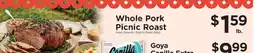 ShopRite WHOLE PORK PICNIC ROAST offer
