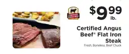 ShopRite Certified Angus Beef Flat Iron Steak offer