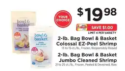 ShopRite Bowl & Basket Shrimp offer