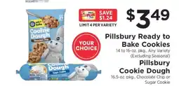 ShopRite Pillsbury Ready to Bake Cookies offer