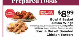 ShopRite Bowl & Basket Jumbo Wings offer