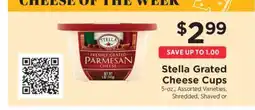 ShopRite Stella Grated Cheese Cups offer