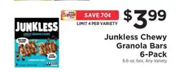 ShopRite Junkless Chewy Granola Bars 6-Pack offer